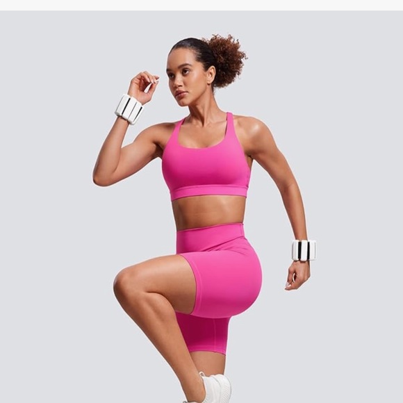 CRZ YOGA Pink Sports Bra - Picture 3 of 5